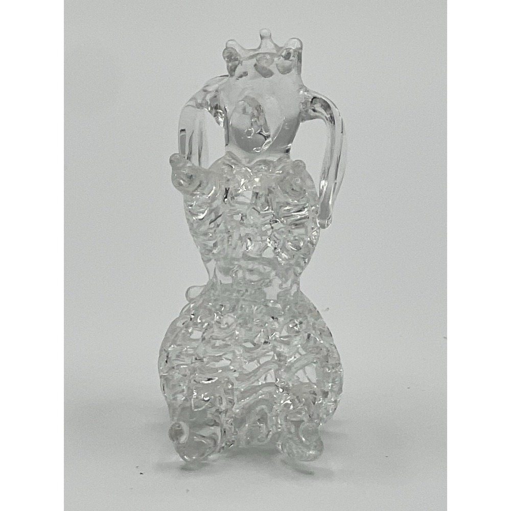 Vintage Princess House Treasures 24% Lead Crystal 3 1/2" "Circus Elephant"